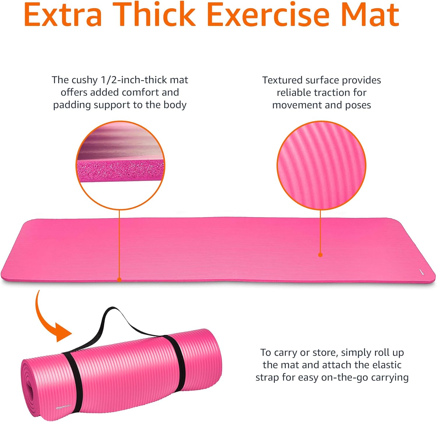 Amazon Basics Extra Thick Yoga Mat - Ageless Conversations