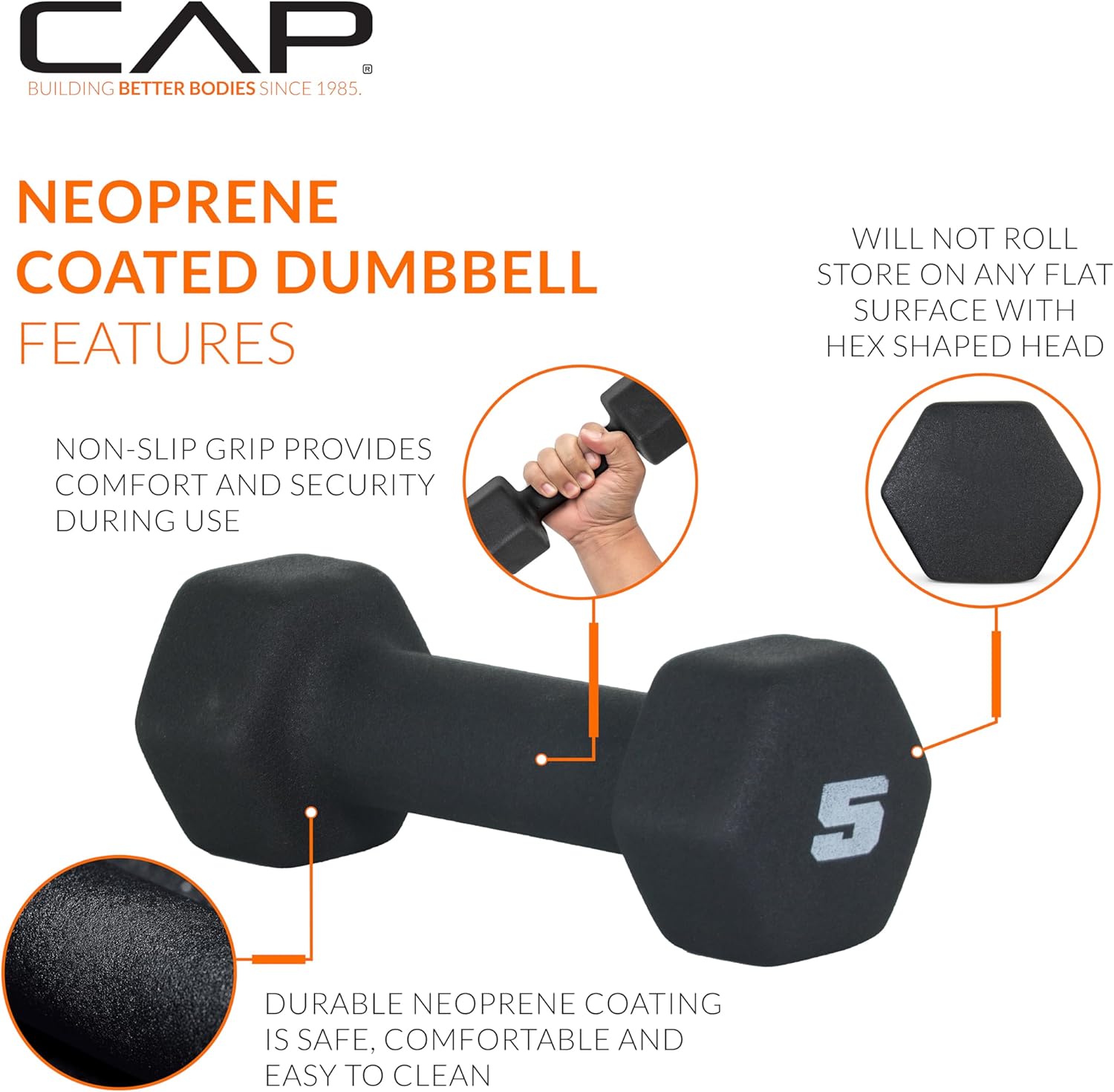 CAP Neoprene Dumbbells with Rack - Ageless Conversations