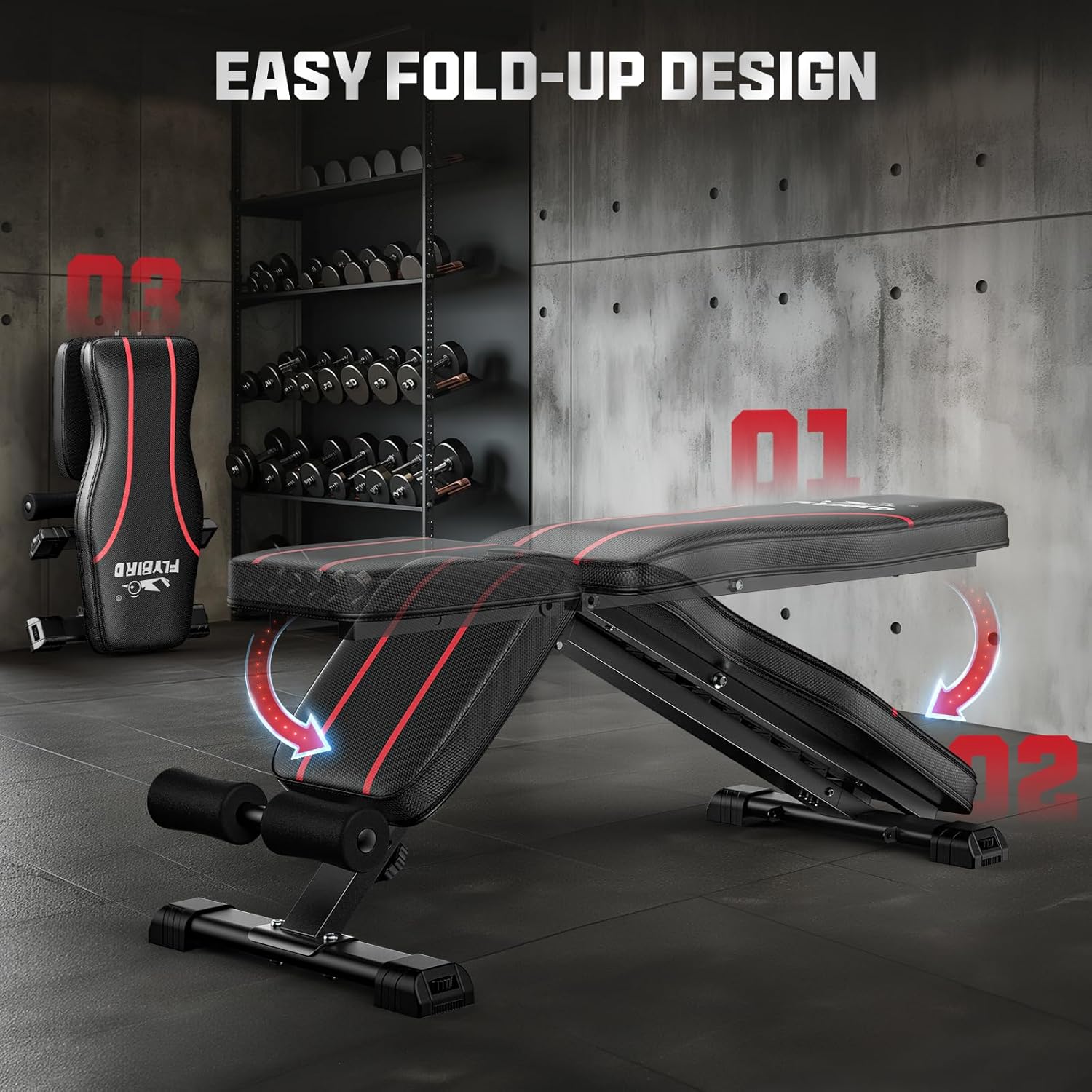 FLYBIRD Foldable Weight Bench - Ageless Conversations