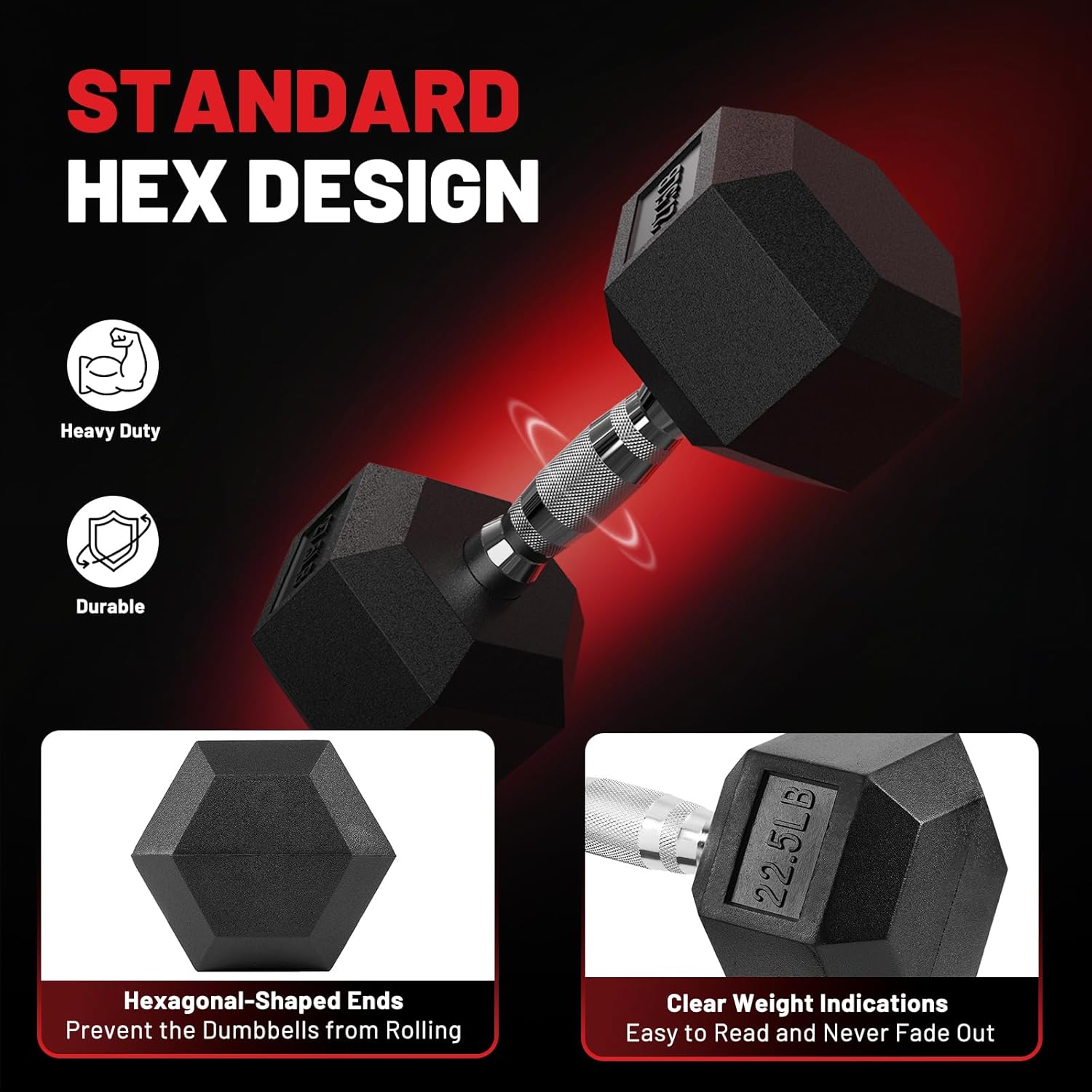 PAPABABE Hex Dumbbell Sets - Ageless Conversations